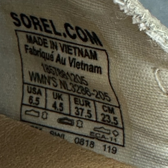 Sorel Ella Shoes 6.5 Rose Gold Metallic Slip On Loafer Comfort Womens - Picture 9 of 9